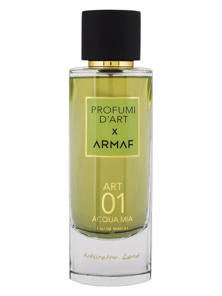 Armaf Art 01 - Acqua Mia Profumi d'Art X Eau de Parfum, frasco y caja